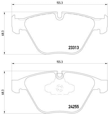 hella pagid disc brake pad set  frsport 355013931