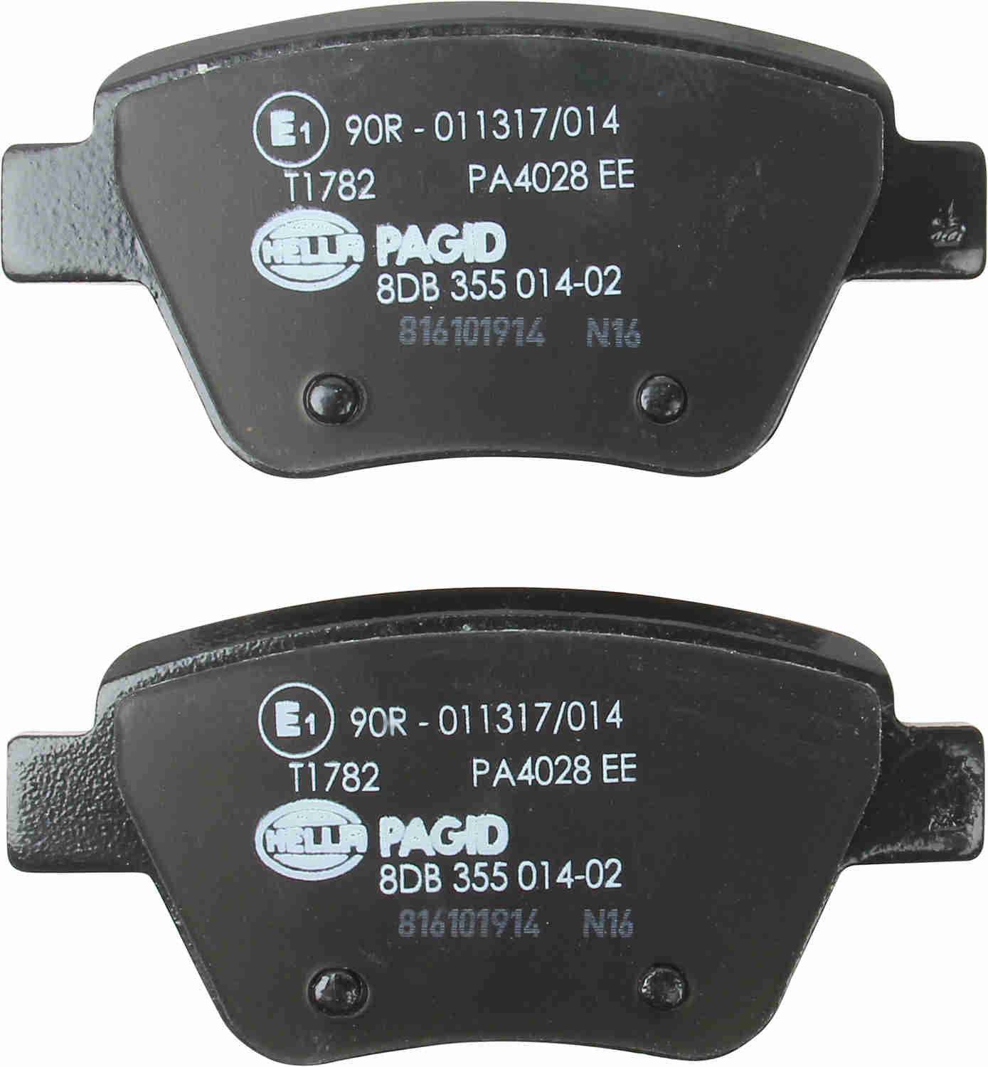 hella pagid disc brake pad set  frsport 355014021