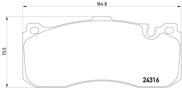 hella pagid disc brake pad set  frsport 355014041