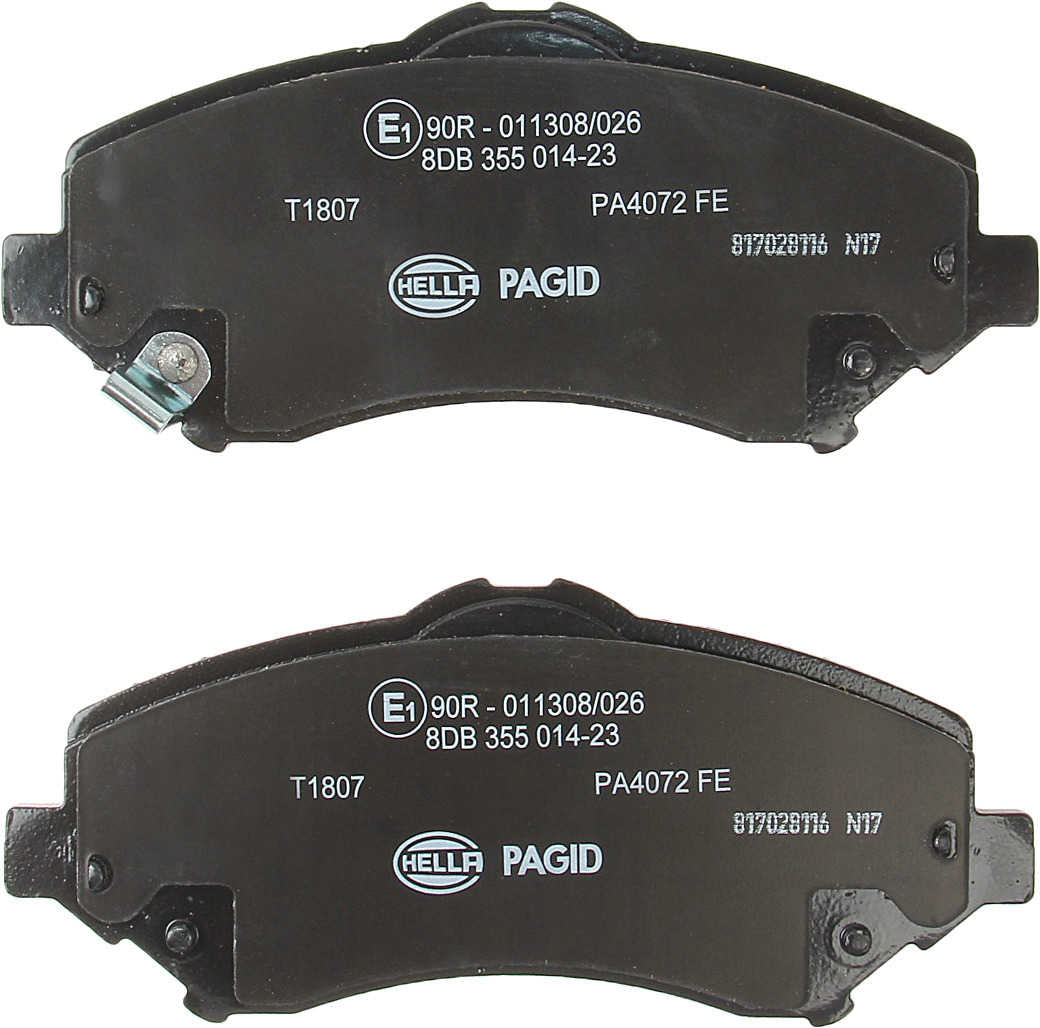 hella pagid disc brake pad set  frsport 355014231