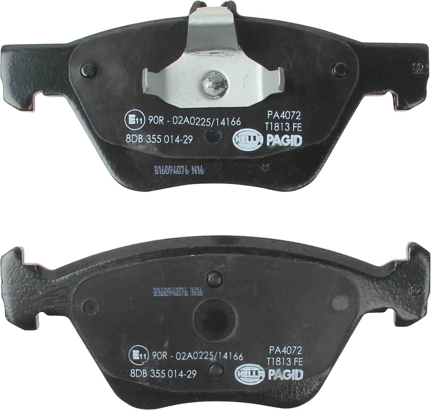 hella pagid disc brake pad set  frsport 355014291