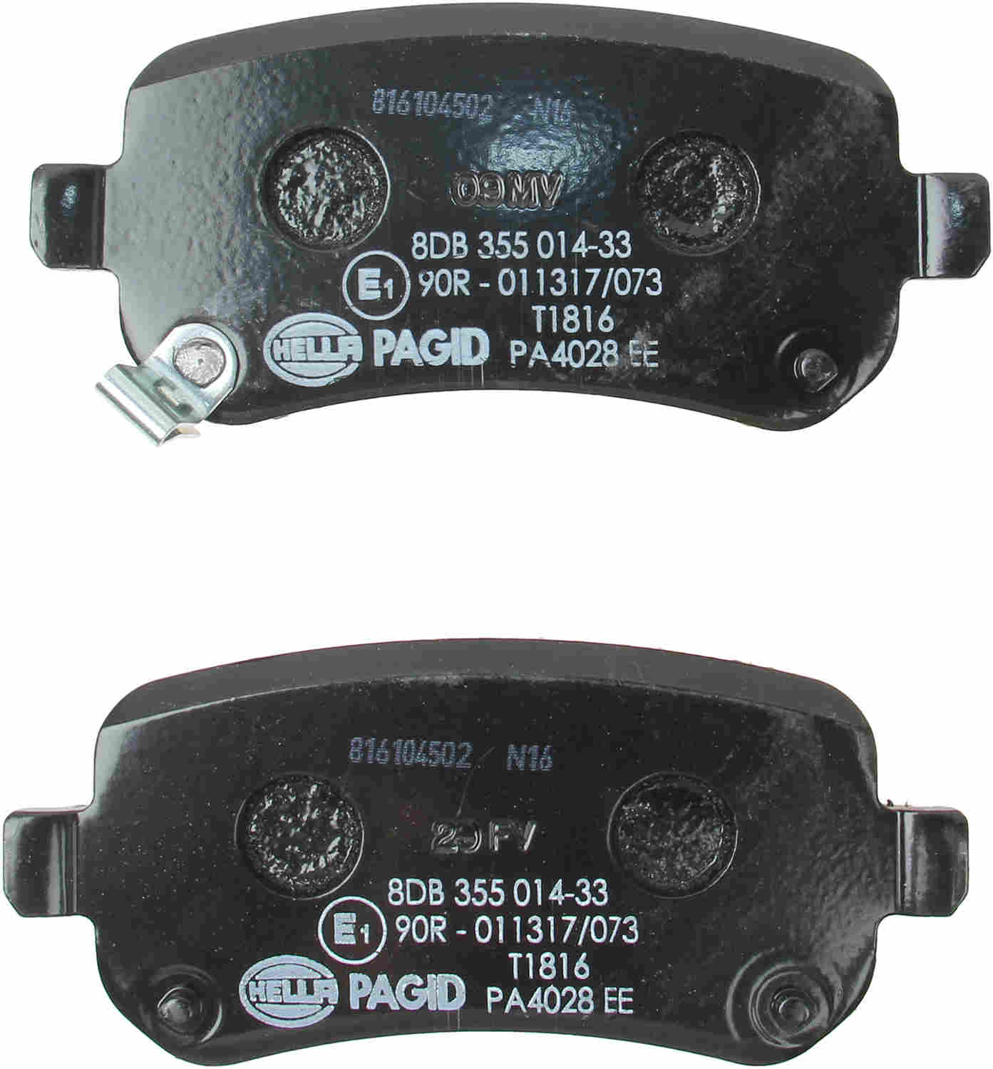 hella pagid disc brake pad set  frsport 355014331