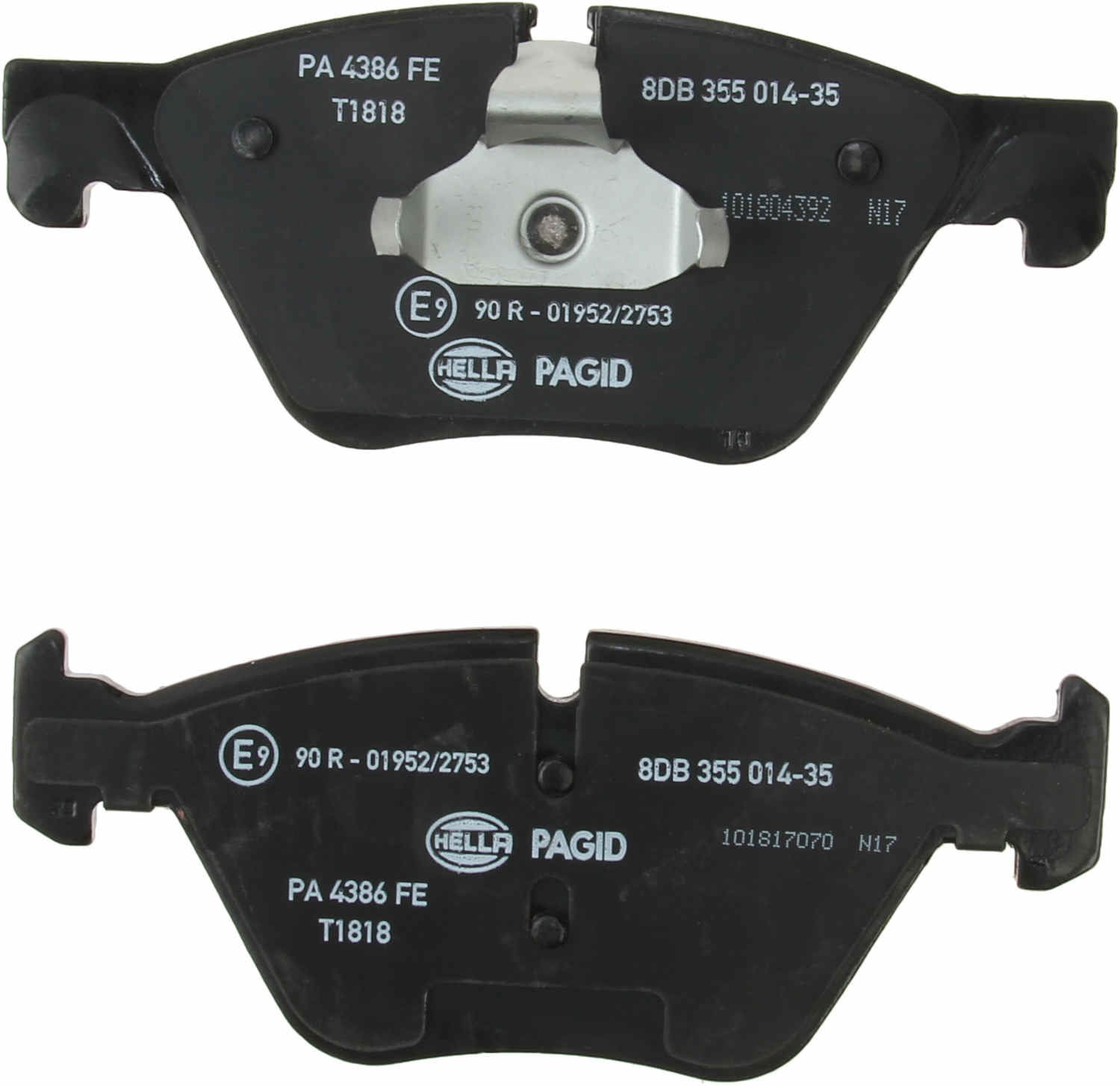 hella pagid disc brake pad set  frsport 355014351