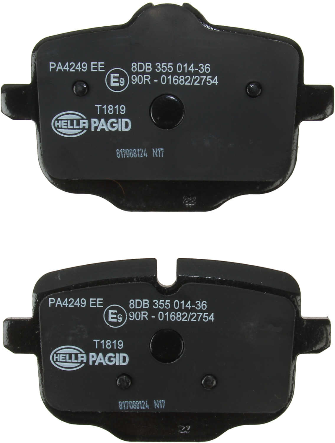 hella pagid disc brake pad set  frsport 355014361