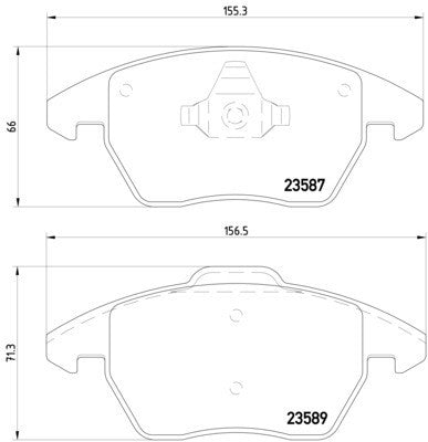 hella pagid disc brake pad set  frsport 355014511