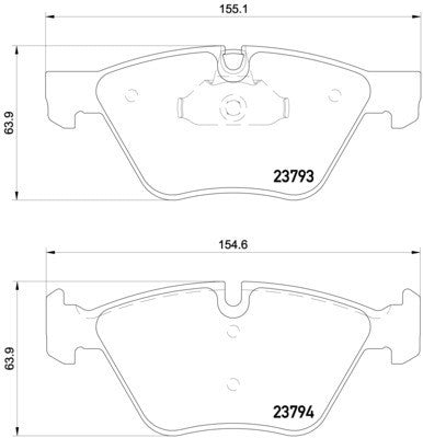 hella pagid disc brake pad set  frsport 355015031