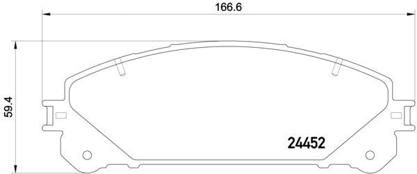 hella pagid disc brake pad set  frsport 355015461