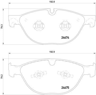 hella pagid disc brake pad set  frsport 355015701