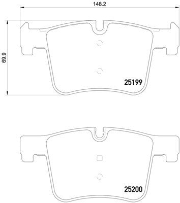 hella pagid disc brake pad set  frsport 355015781