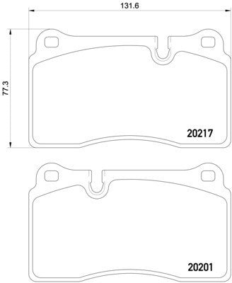 hella pagid disc brake pad set  frsport 355015891