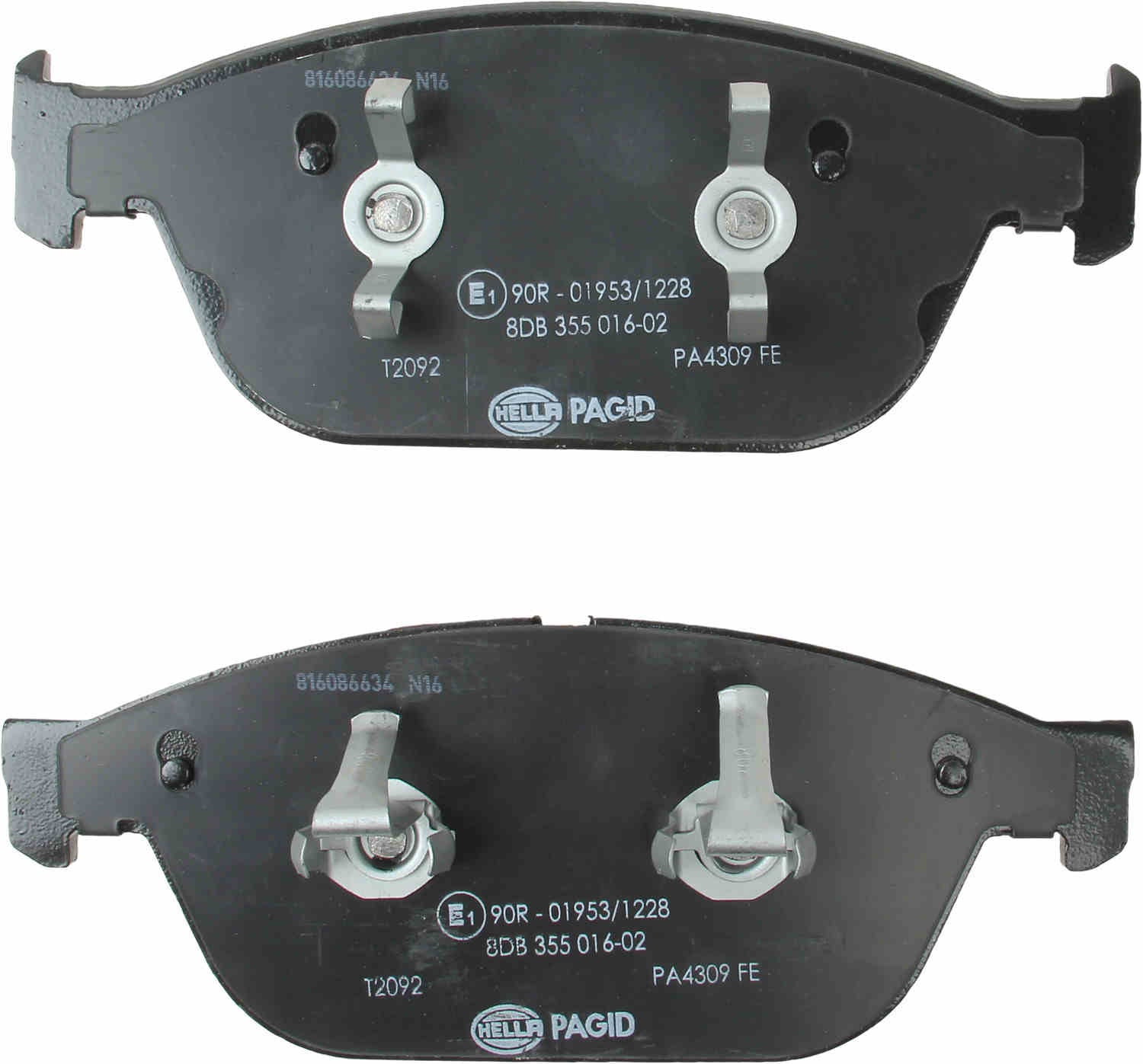 hella pagid disc brake pad set  frsport 355016021