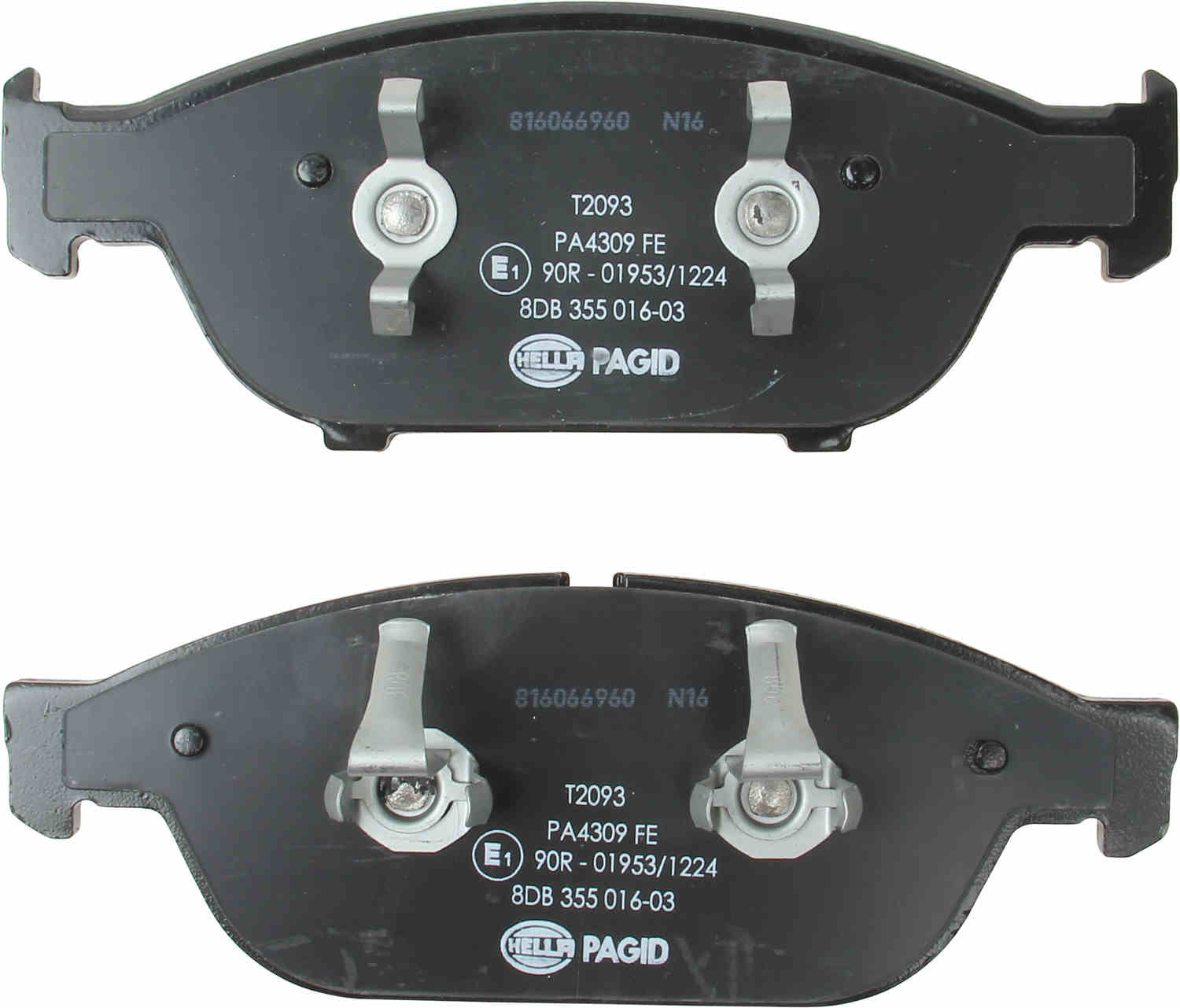 hella pagid disc brake pad set  frsport 355016031