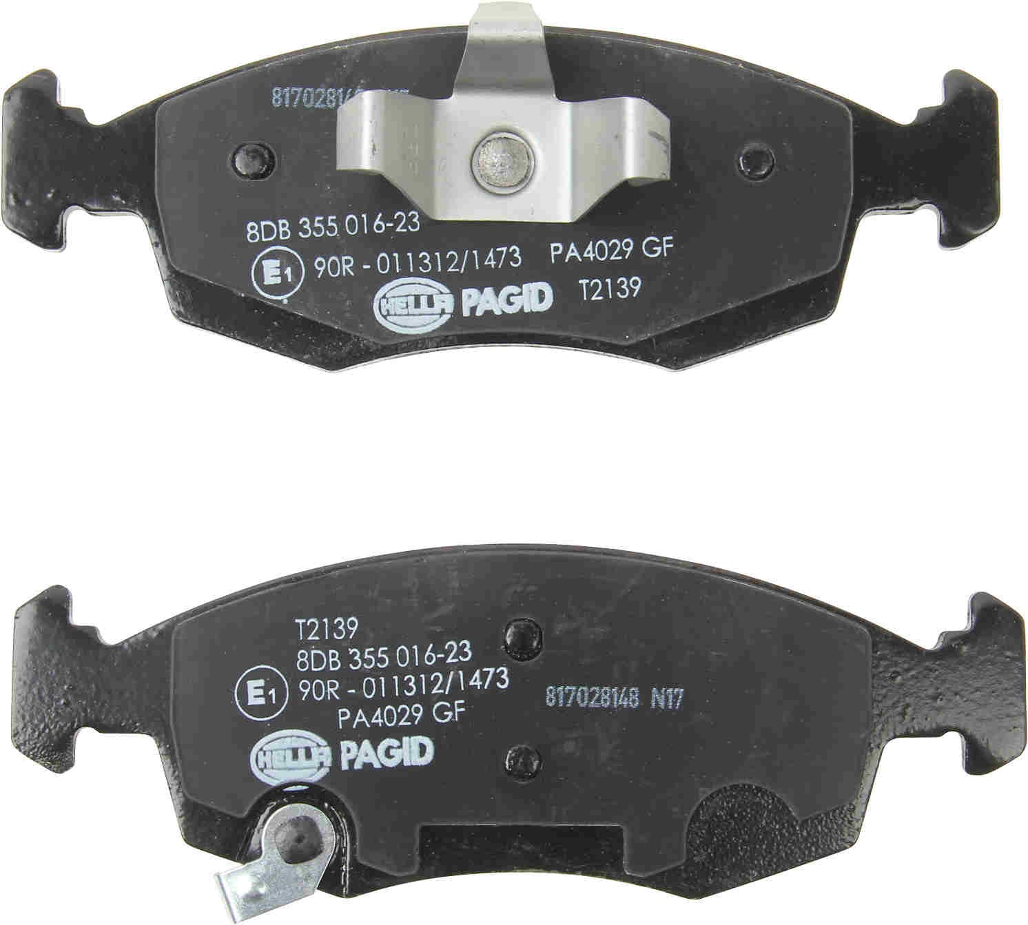 hella pagid disc brake pad set  frsport 355016231