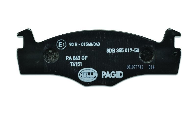 Hella Pagid Disc Brake Pad Set  top view frsport 355017501