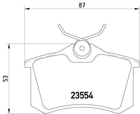 hella pagid disc brake pad set  frsport 355017711