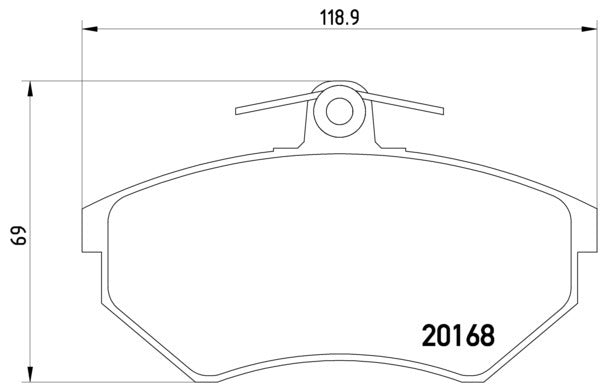 hella pagid disc brake pad set  frsport 355017891