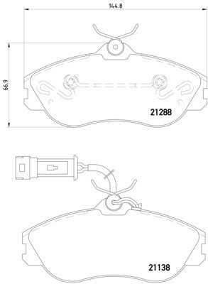 hella pagid disc brake pad set  frsport 355017911