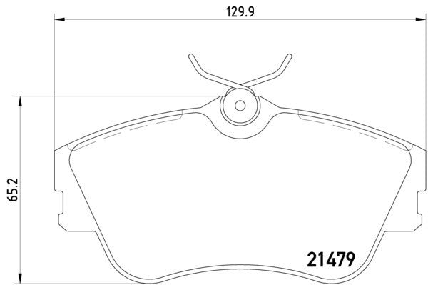 Hella Pagid Disc Brake Pad Set  top view frsport 355018071