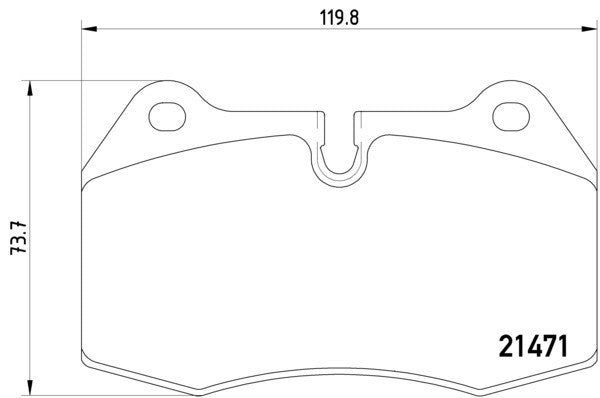 Hella Pagid Disc Brake Pad Set  top view frsport 355018211