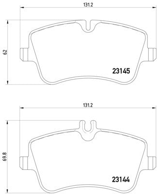 hella pagid disc brake pad set  frsport 355018351