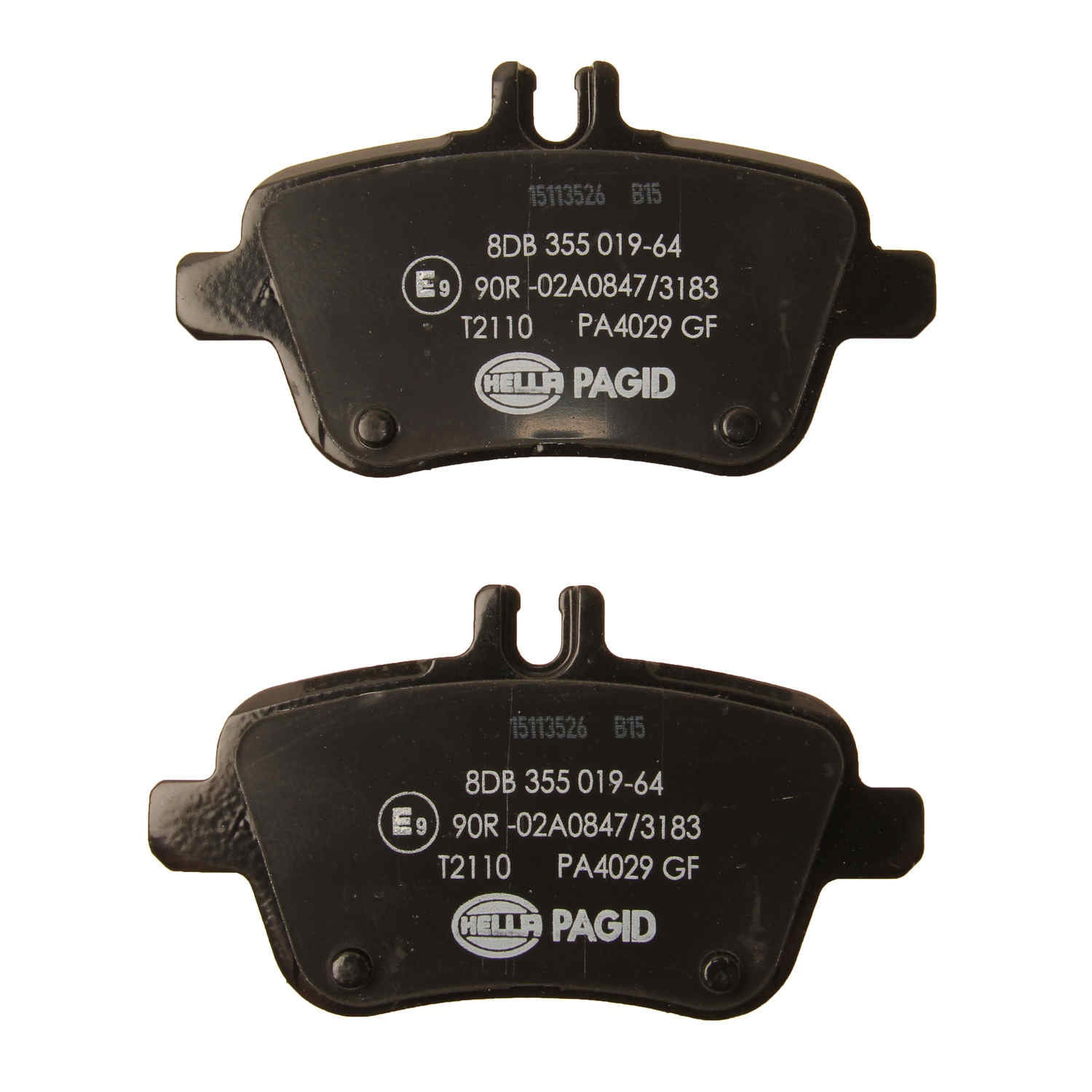 hella pagid disc brake pad set  frsport 355019641