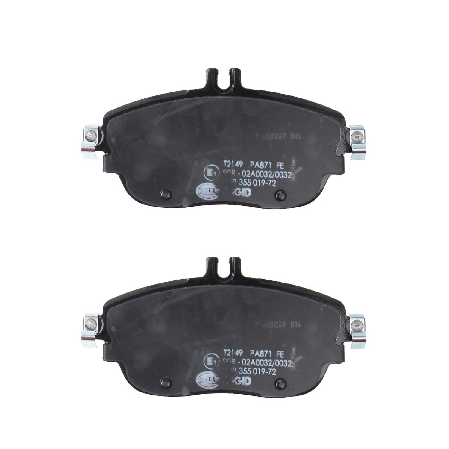 hella pagid disc brake pad set  frsport 355019721