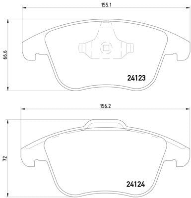 hella pagid disc brake pad set  frsport 355019881