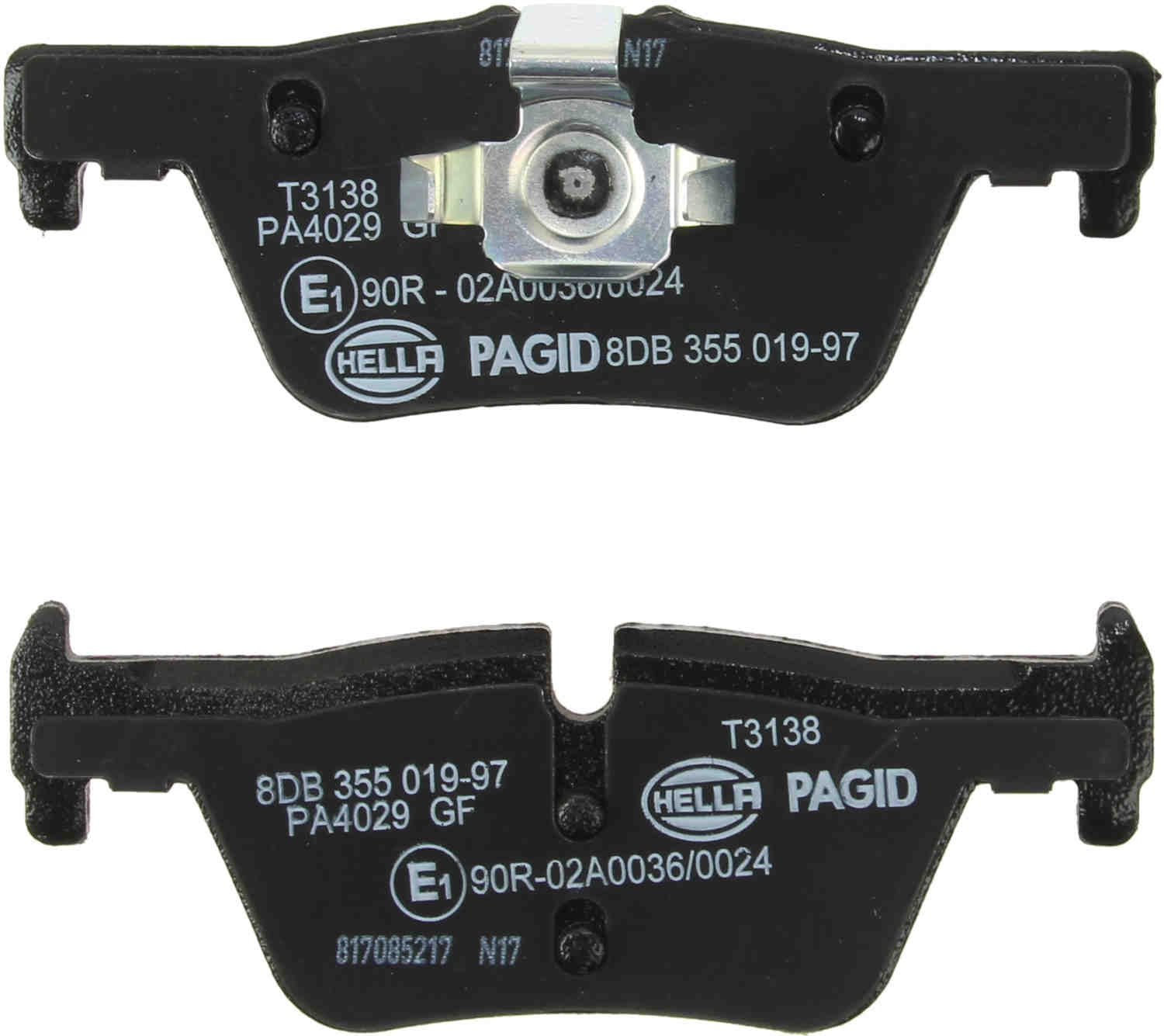 hella pagid disc brake pad set  frsport 355019971