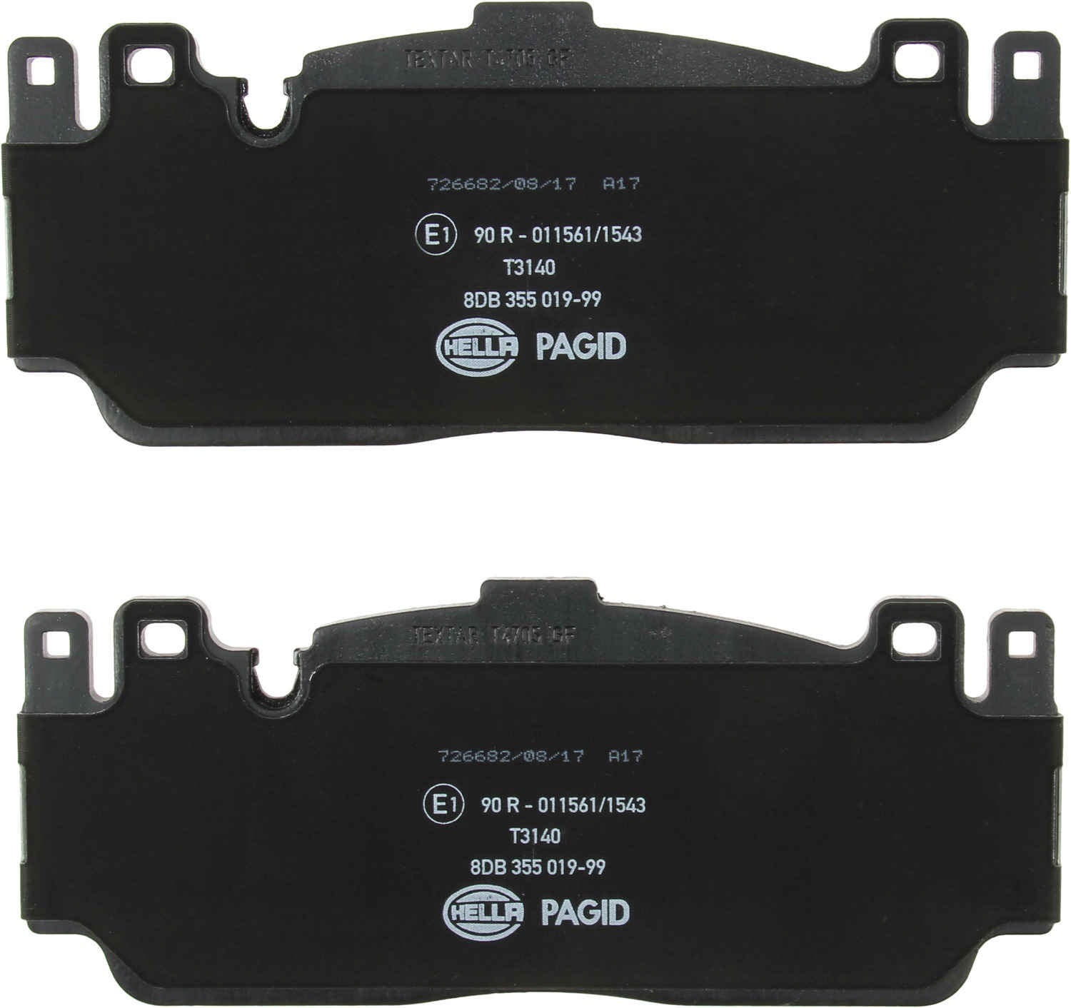 hella pagid disc brake pad set  frsport 355019991