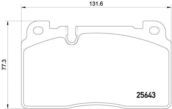 Hella Pagid Disc Brake Pad Set  top view frsport 355020241