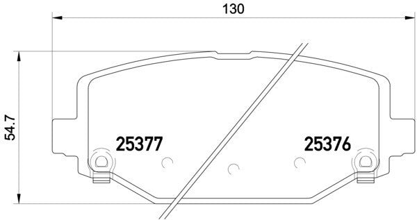 hella pagid disc brake pad set  frsport 355020311