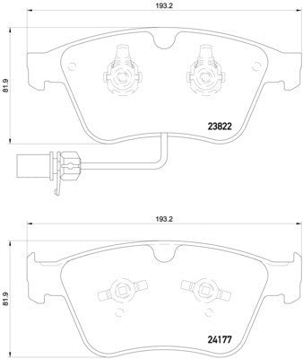 hella pagid disc brake pad set  frsport 355020441