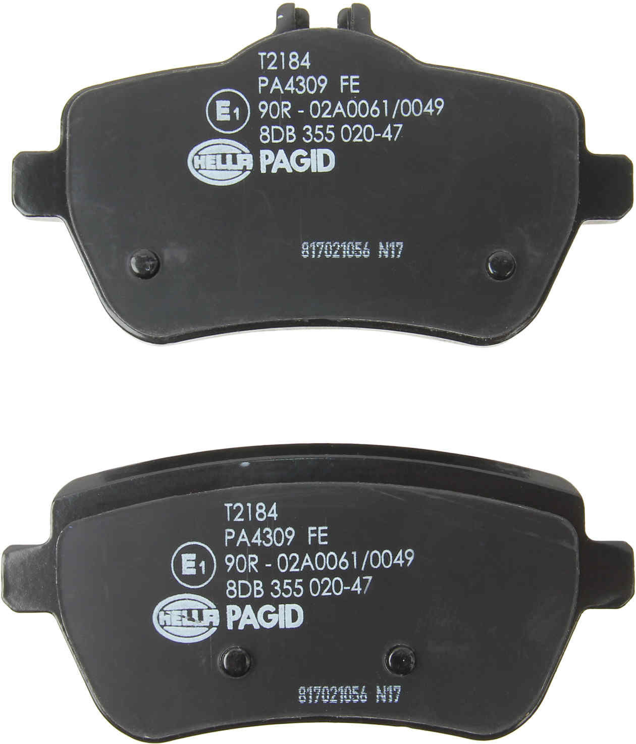 hella pagid disc brake pad set  frsport 355020471