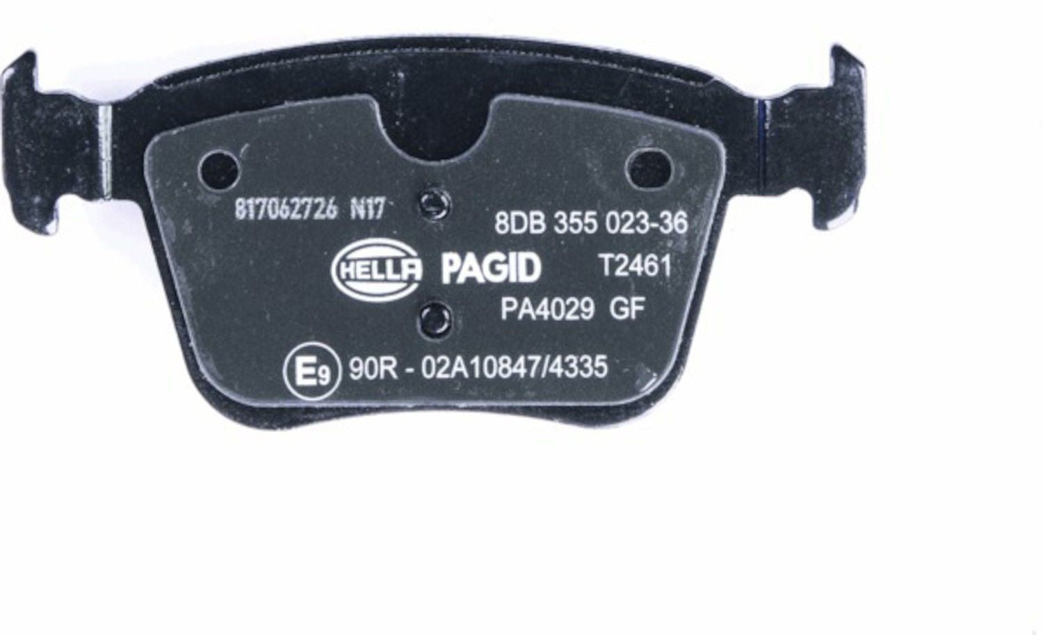 Hella Pagid Disc Brake Pad Set  top view frsport 355023361