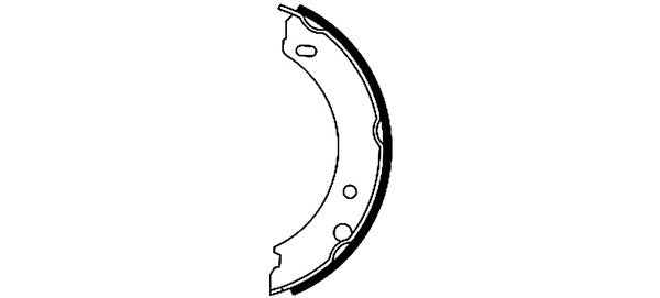 hella pagid parking brake shoe set  frsport 355050371