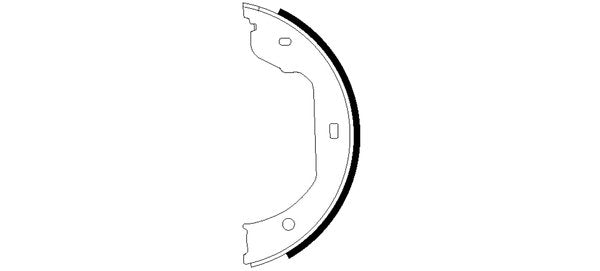 hella pagid parking brake shoe set  frsport 355050471