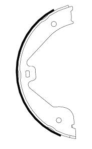 hella pagid parking brake shoe set  frsport 355050601