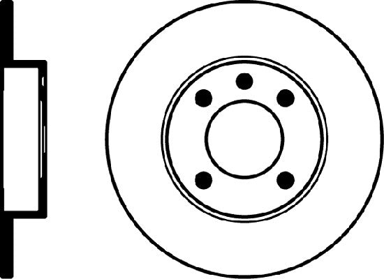 hella pagid disc brake rotor  frsport 355100051