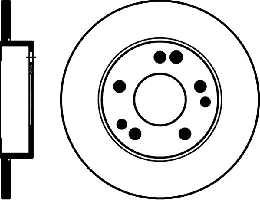 hella pagid disc brake rotor  frsport 355100741