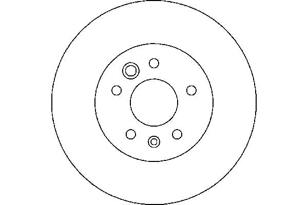 Hella Pagid Disc Brake Rotor  top view frsport 355111001