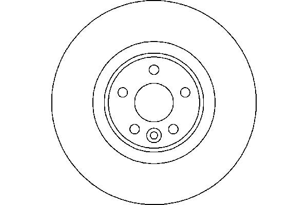 Hella Pagid Disc Brake Rotor  top view frsport 355119131