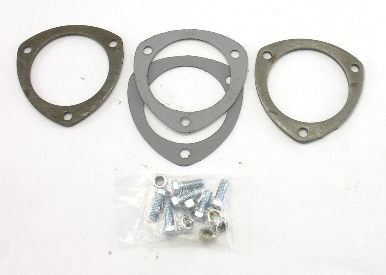 Patriot Exhaust Collector Flanges - 1pr 3-Bolt 3-1/2in Dia. PEPH7261