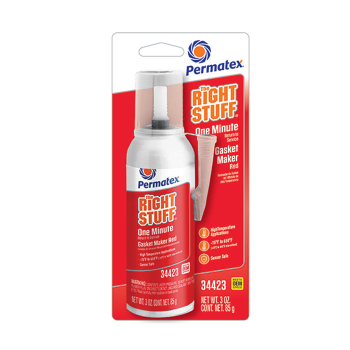 Permatex Right Stuff 1 Minute Red 3oz Can PEX34423