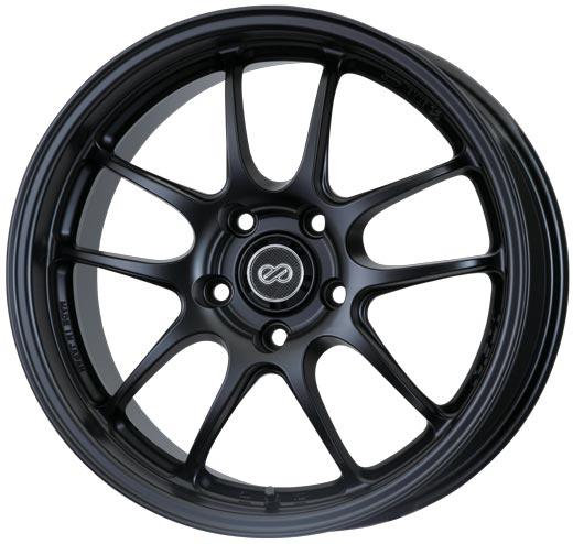 Enkei PF01 Wheel Black 15x8 +35 4x100 460-580-4935BK