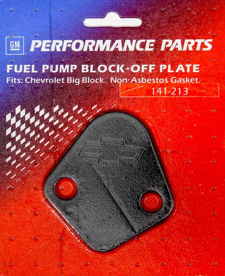 Proform BBC Fuel Pump Block-Off Plate Black Crinkle PFM141-213