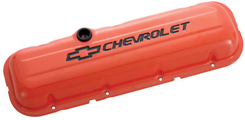 Proform BBC Valve Covers Stamped Chevrolet and Bowtie PFM141-789