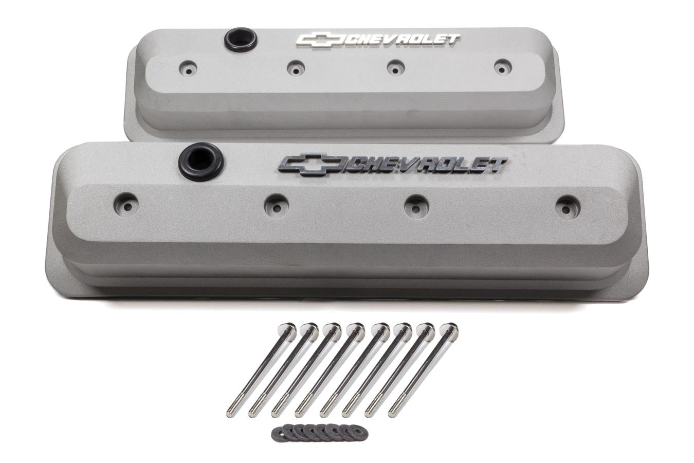 Proform SBC Valve Cover Slant Edge Gray Crinkle PFM141-842