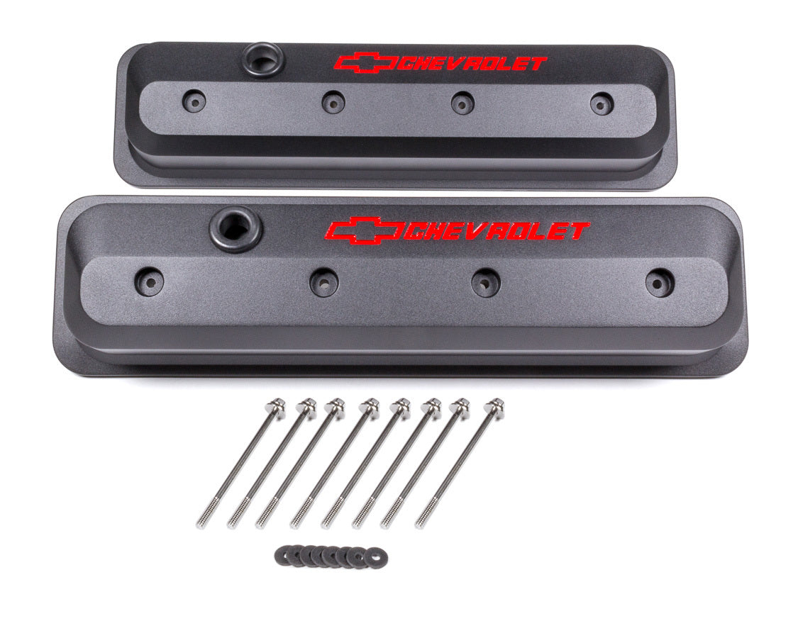 Proform SBC Valve Cover Slant Edge Black Crinkle PFM141-845