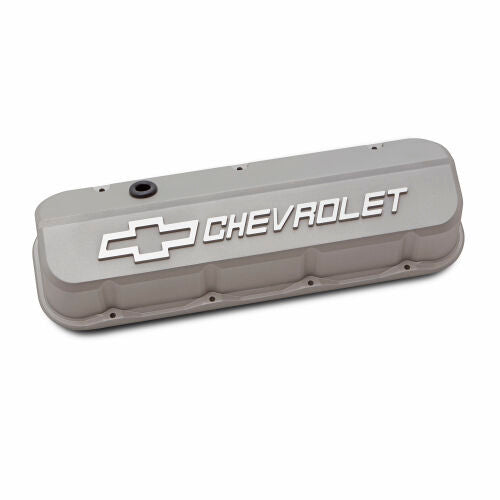 Proform Slant Edge Valve Covers BBC Cast Gray Crinkle PFM141-872