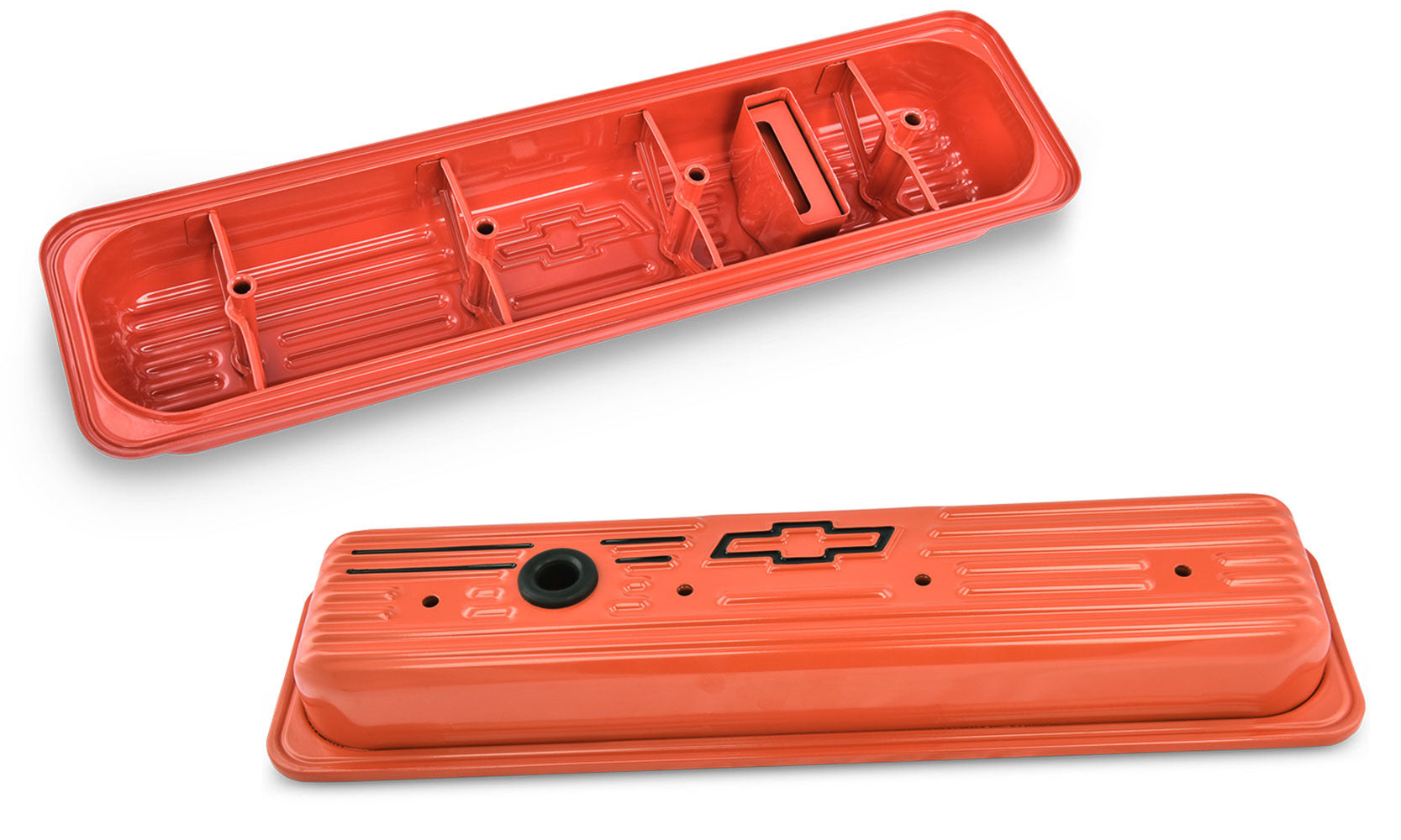 Proform SBC Center Bolt Valve Covers Orange PFM141-918